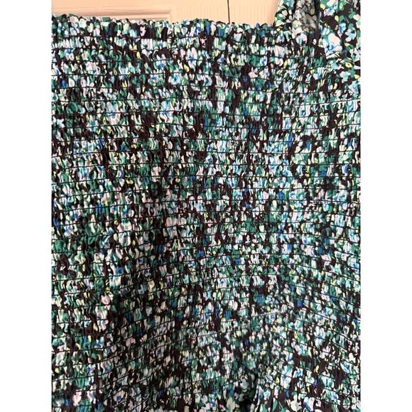 j. Crew Blue Floral Crop Top Sz XS - Picture 3 of 4